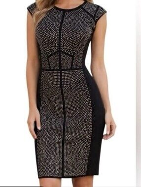 Etcetera black sleeveless sheath dress 10